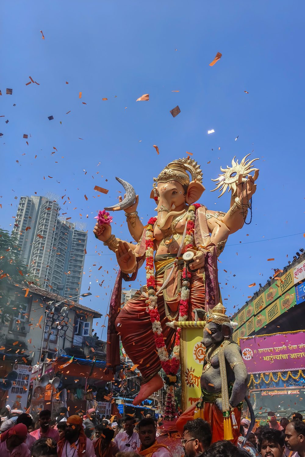 Ganesh Chaturthi idol procession celebration